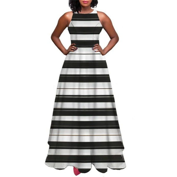 Piano Music Note Long Dress