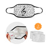 Musical Notes White Mask