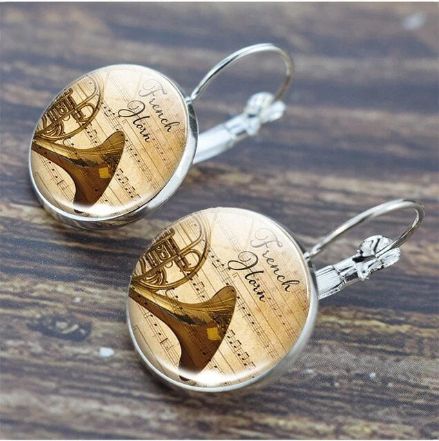 Free - Vintage Music Instruments Earrings