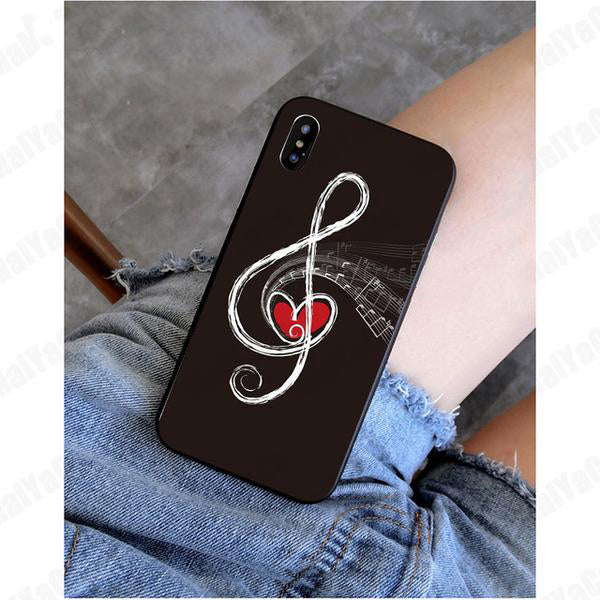 Musical Note Printed iPhone Case