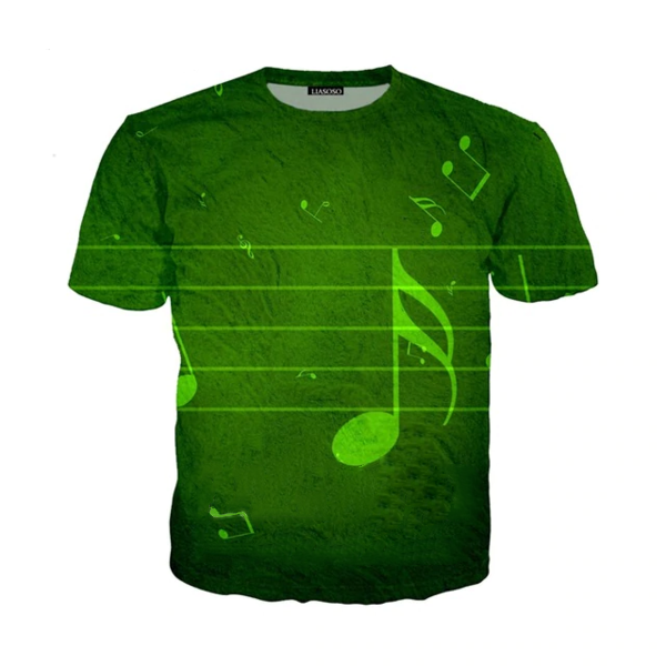 Music Notes 3D Print T-shirt