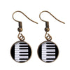 Retro Music Piano Earrings