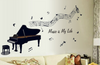 Piano Music Note Wall Sticker