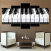 5 Pieces Piano Keys Canvas Art - size 1 / NO Frame - { shop_name }} - Review
