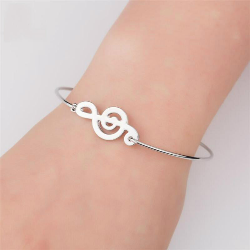 Treble Clef Bangle