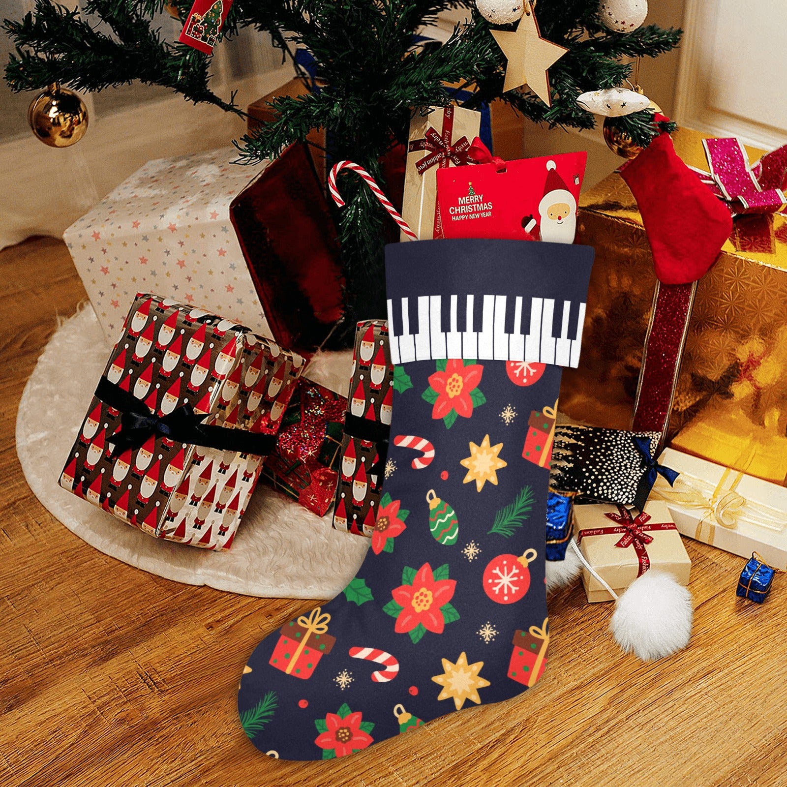 Piano Christmas Stocking
