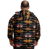Electric Guitar Plus-Size Zip Hoodie