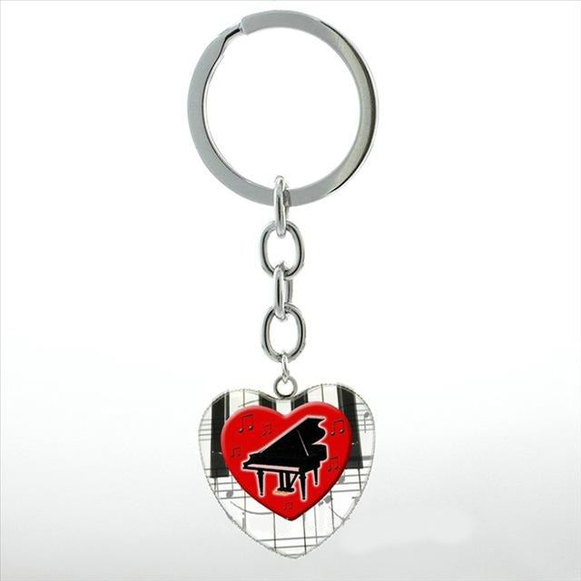 Free - Piano Heart Keychain - Artistic Pod Review