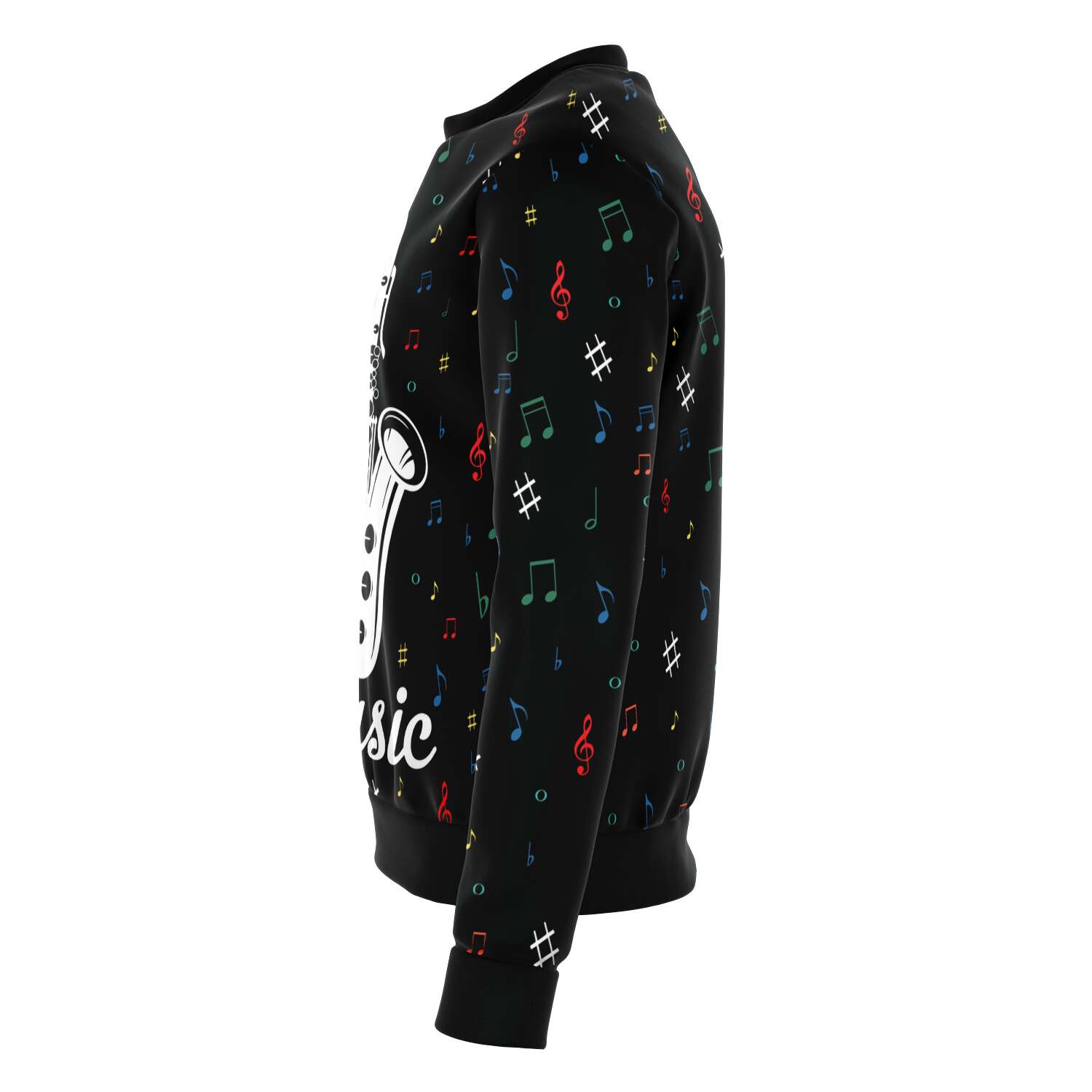 Saxophone Black Sweatshirt