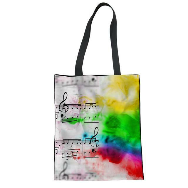 Piano Keys Music Notes Handbags