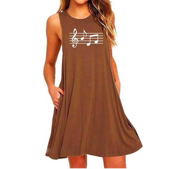 Music Scores Pocket Dress