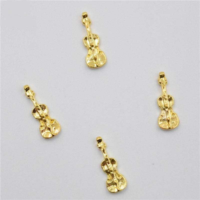 Gold Violin Nail Stickers