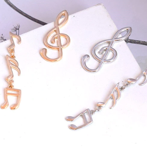 Musical Notes Drop Earrings