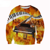 Piano in Fire Hoodie/Sweatshirt