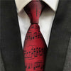 Blue/Red Music Notes Necktie