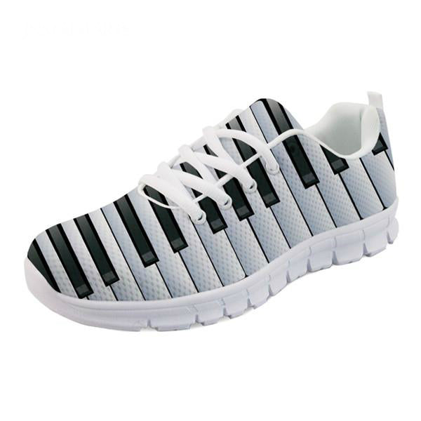 Music Note & Piano Keys Sneakers