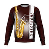 Saxophone Dark Red Sweatshirt