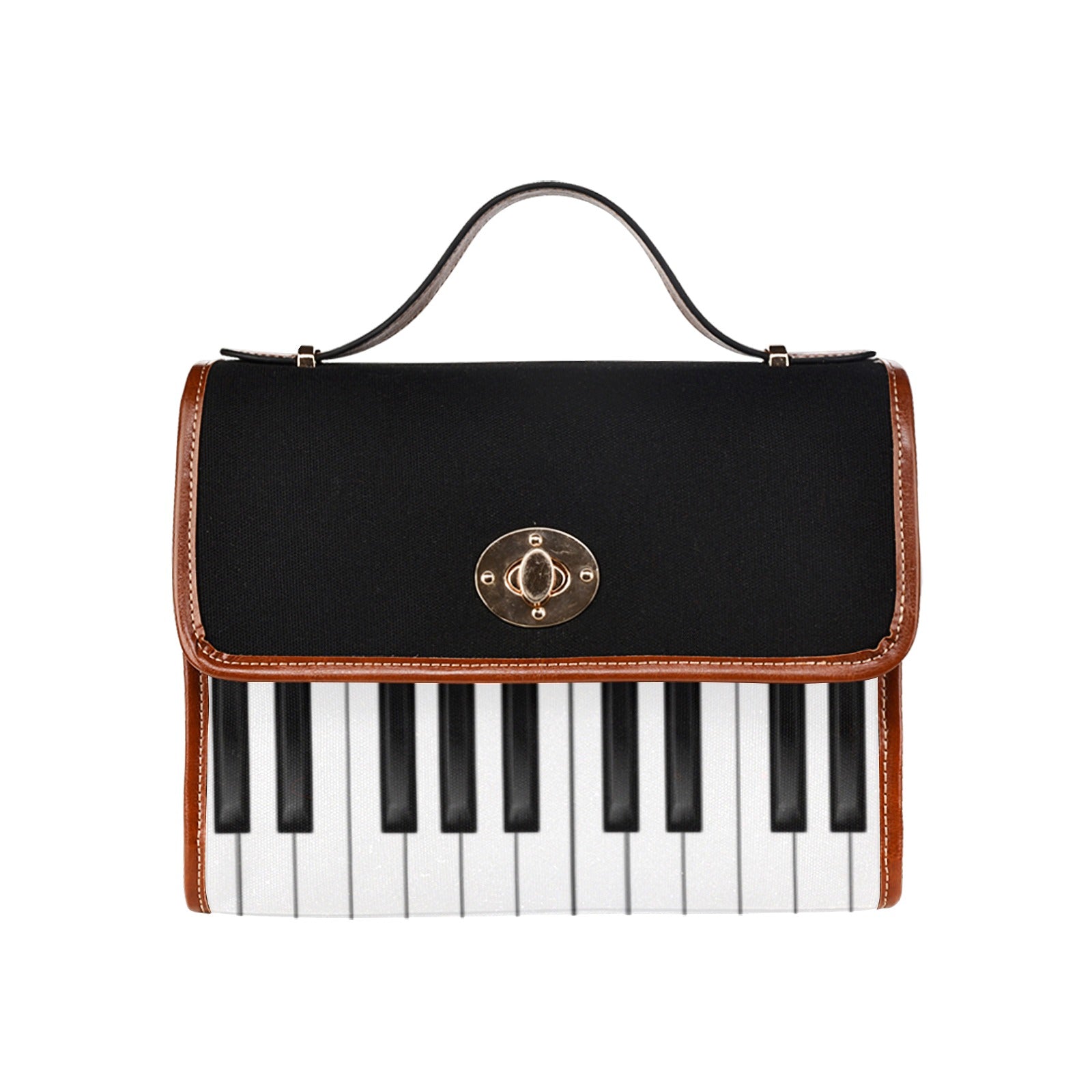 Piano Keys Waterproof Canvas Bag