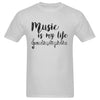 Music Is My Life Grey T-Shirt