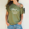 "Music For The Soul" Cross Bandage T-shirt - Green / S - { shop_name }} - Review