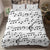 Sheet Music Bedding Set