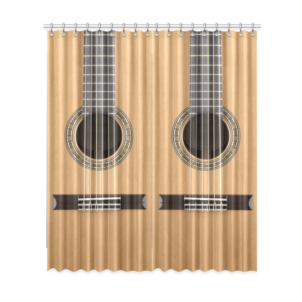 Classical Guitar Window Curtains