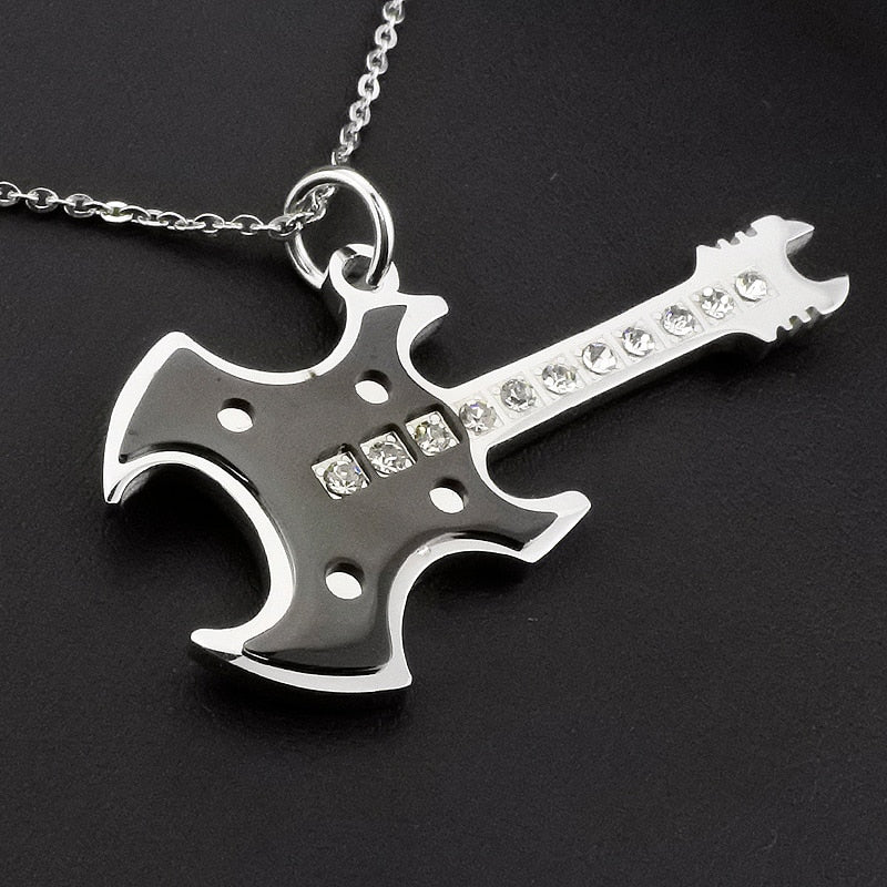 Cool Design Guitar Necklace
