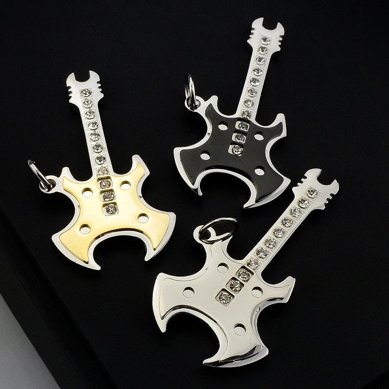 Cool Design Guitar Necklace