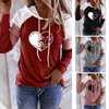 Music Notes Heart Pocket Splice Hoodie - { shop_name }} - Review