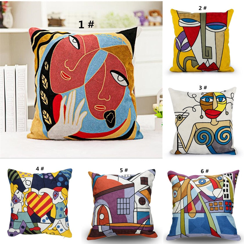 Picasso Canvas Pillow Cover