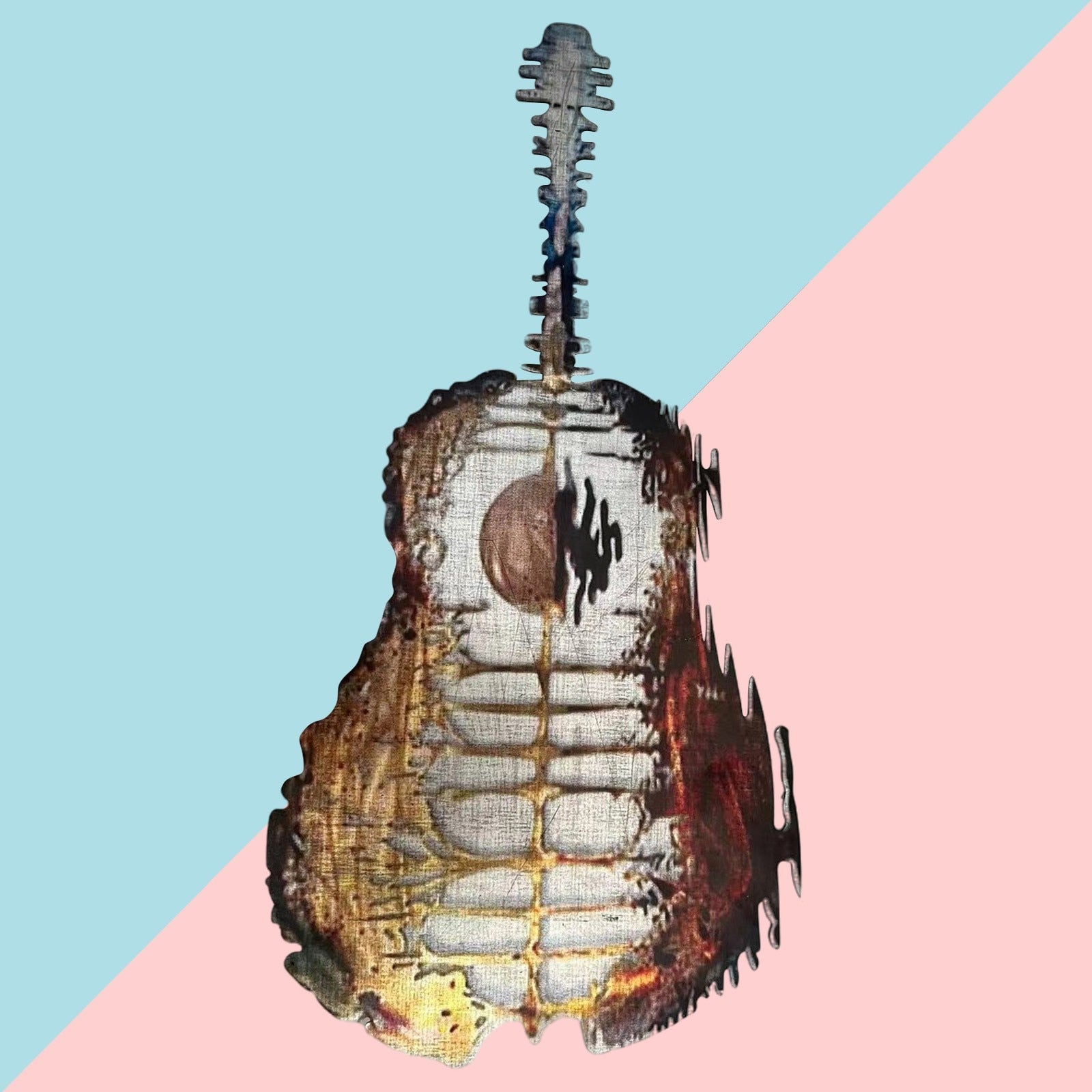 Guitar Metal Hanging Ornament