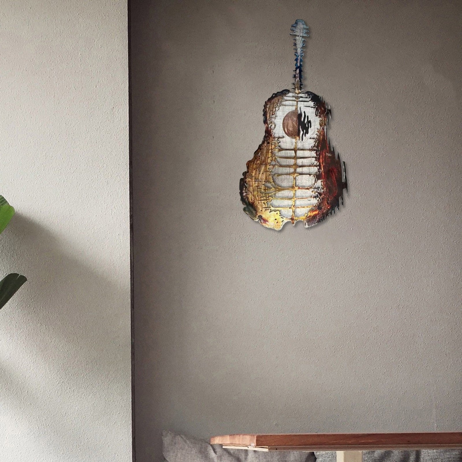 Guitar Metal Hanging Ornament