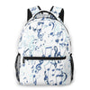 Music Notes White Backpack