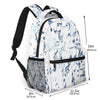 Music Notes White Backpack