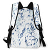 Music Notes White Backpack
