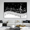 Piano Key Music Note Wall Art
