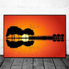 Abstract Tree Guitar Wall Art