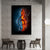 Abstract Water & Fire Music Notes Canvas Art