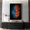 Abstract Water & Fire Music Notes Canvas Art - { shop_name }} - Review
