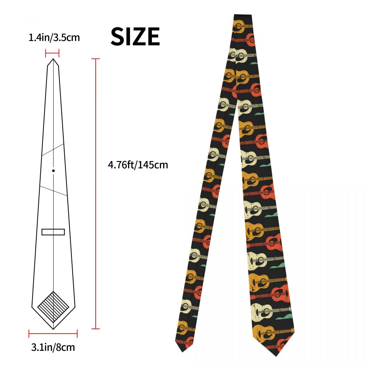 Acoustic Guitar Neck Tie
