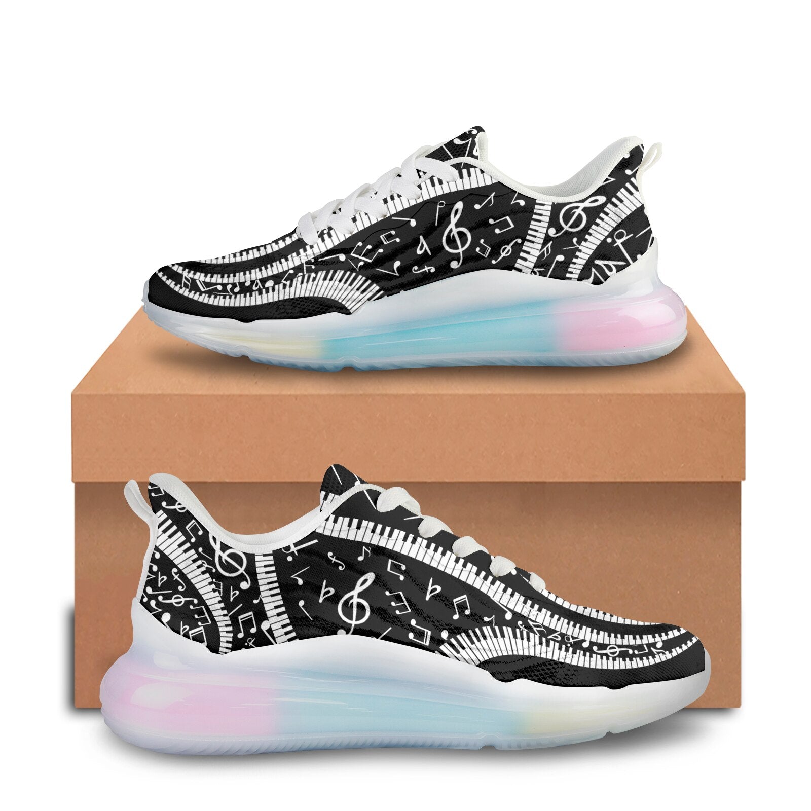 Piano Key Music Note Sneakers