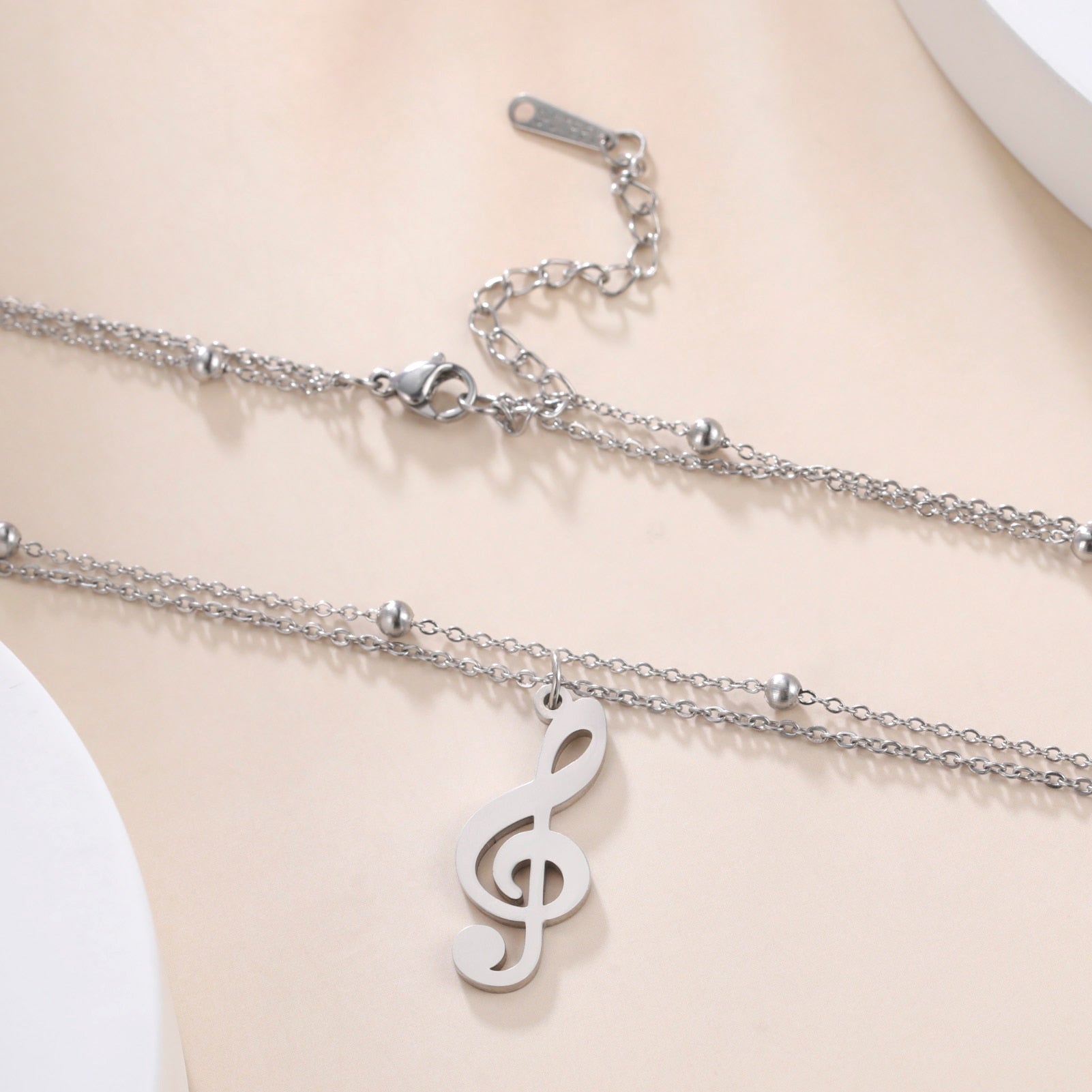Music Note Multilayer Necklace