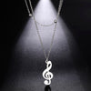 Music Note Multilayer Necklace