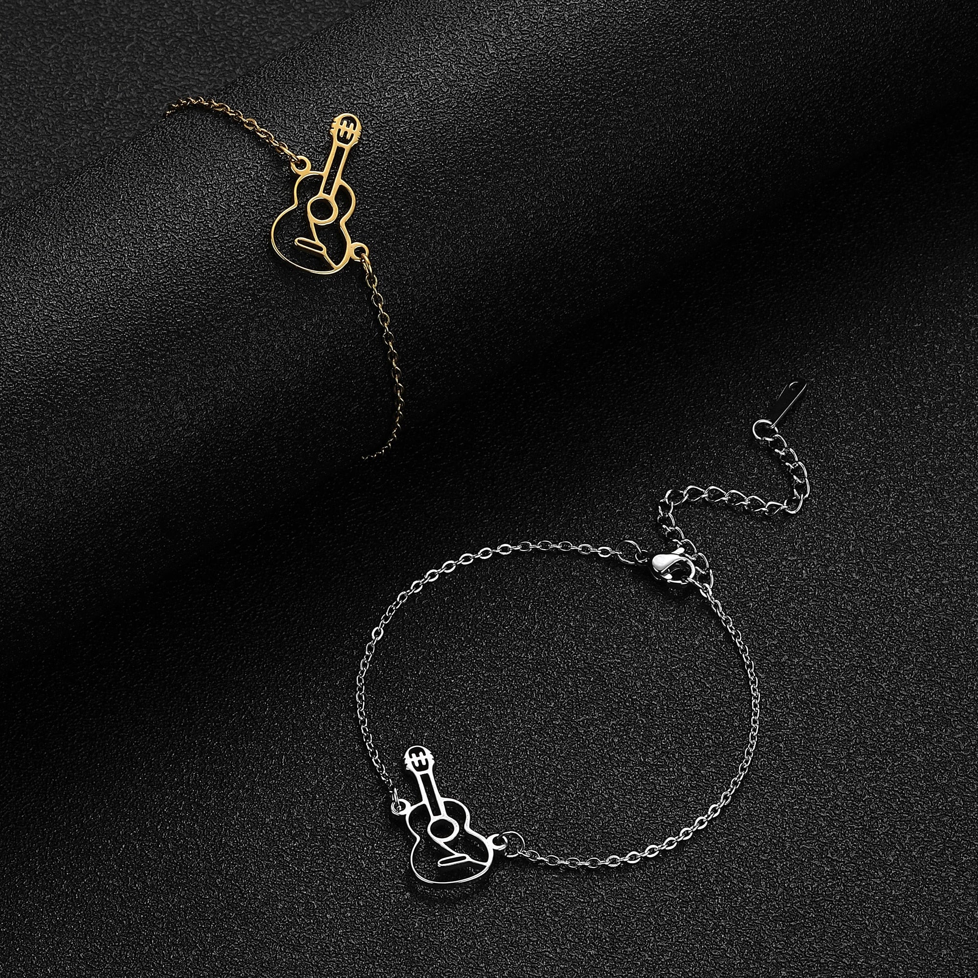 Stainless Steel Guitar Bracelet