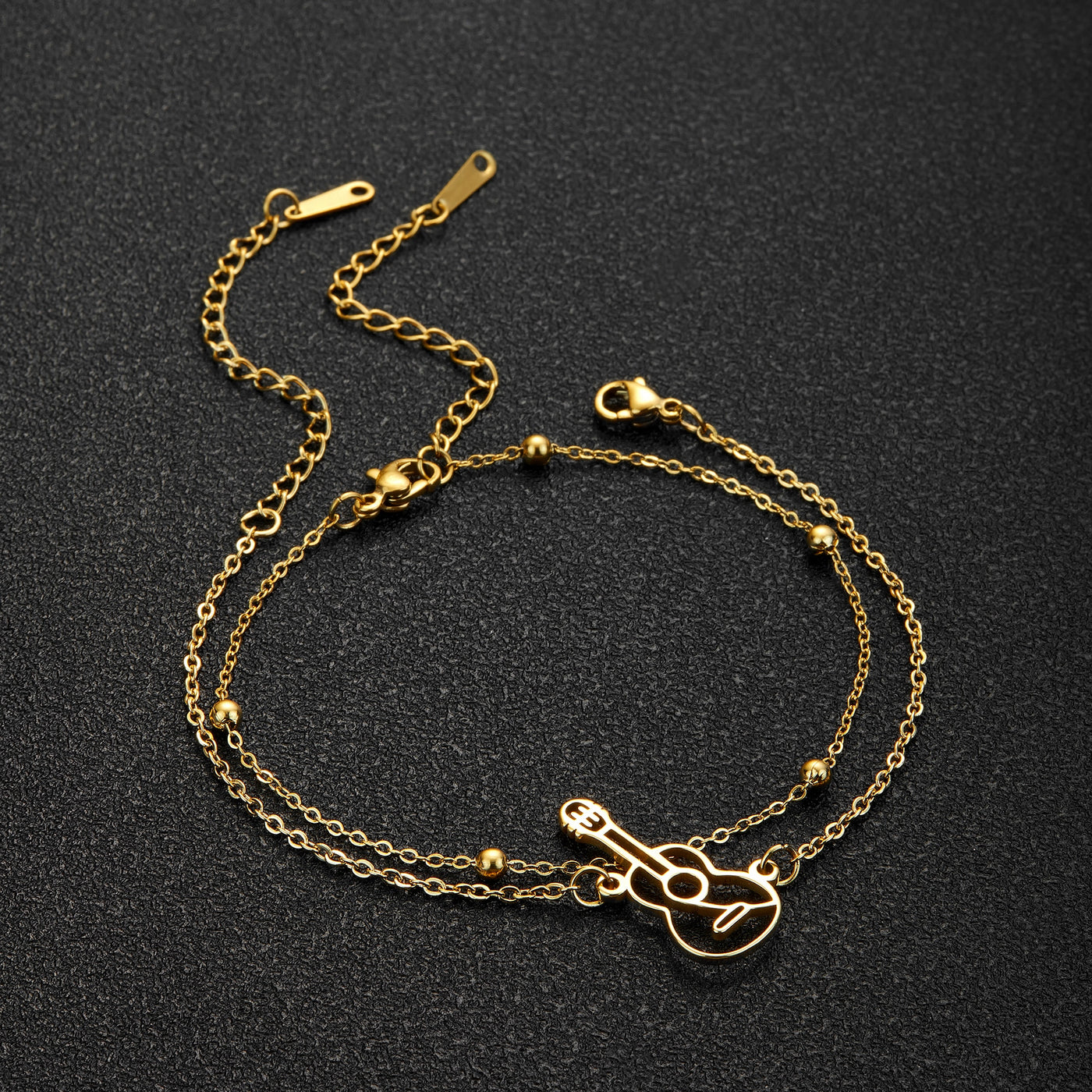 Stainless Steel Guitar Bracelet