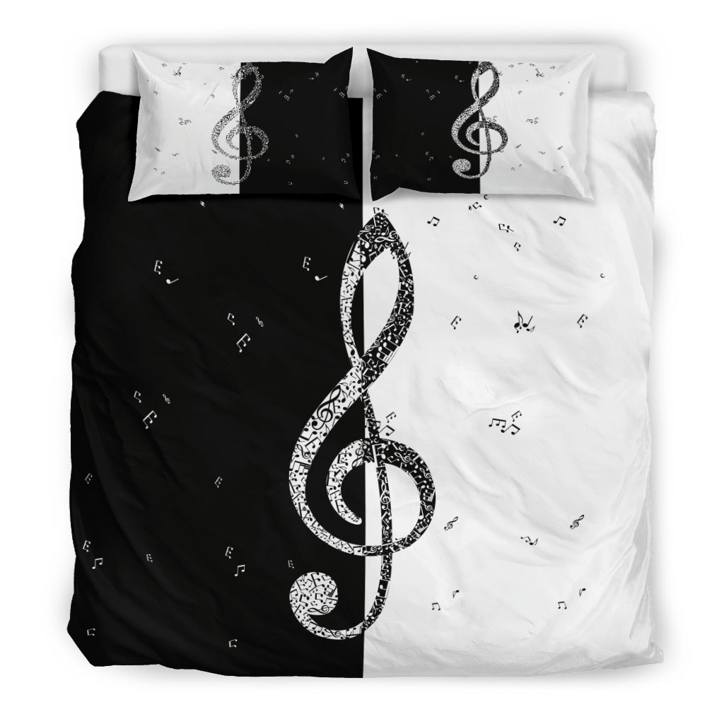 B&W Treble Clef Bedding Set - Artistic Pod Review
