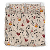 Guitar And Music Notes Bedding Set