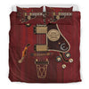 Red Electric Guitar Bedding Set