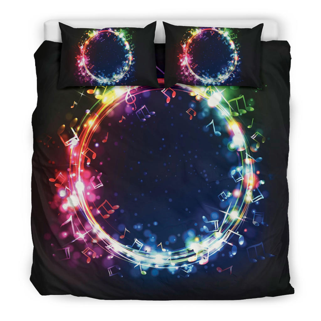 Colorful Musical Notes Bedding Set