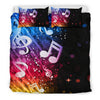 Multi Color Music Notes Bedding Set - Bedding Set / US King - { shop_name }} - Review